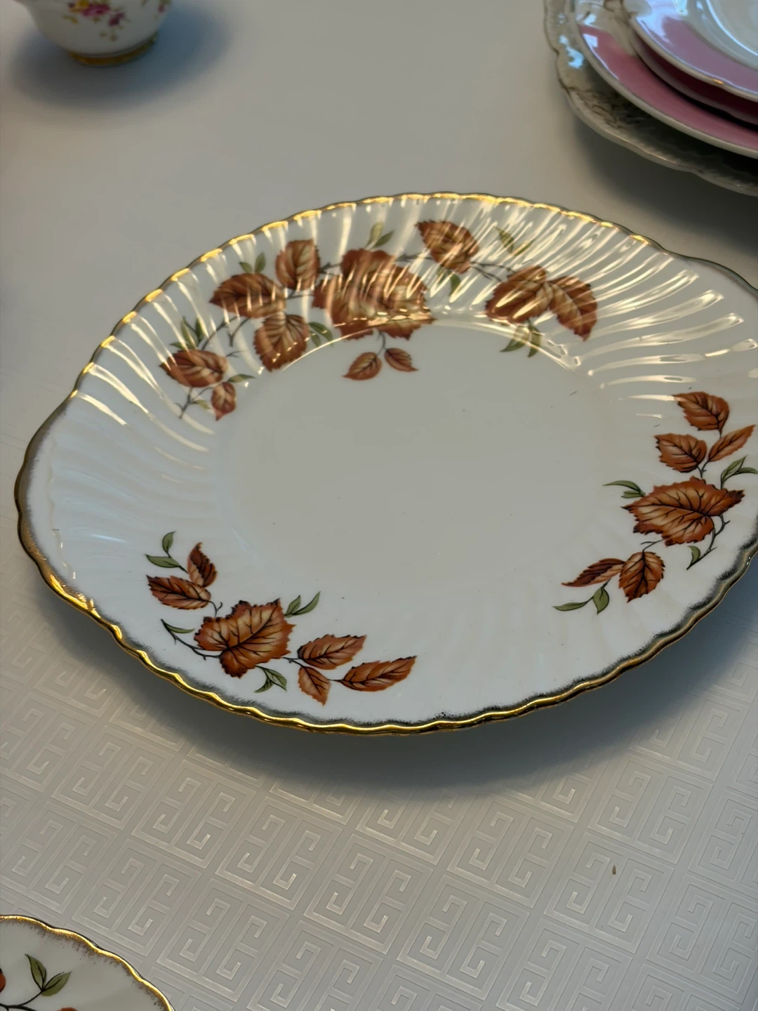 Vintage 19-Pc Adderley English for tea 6 (Pattern H496) - photo 5