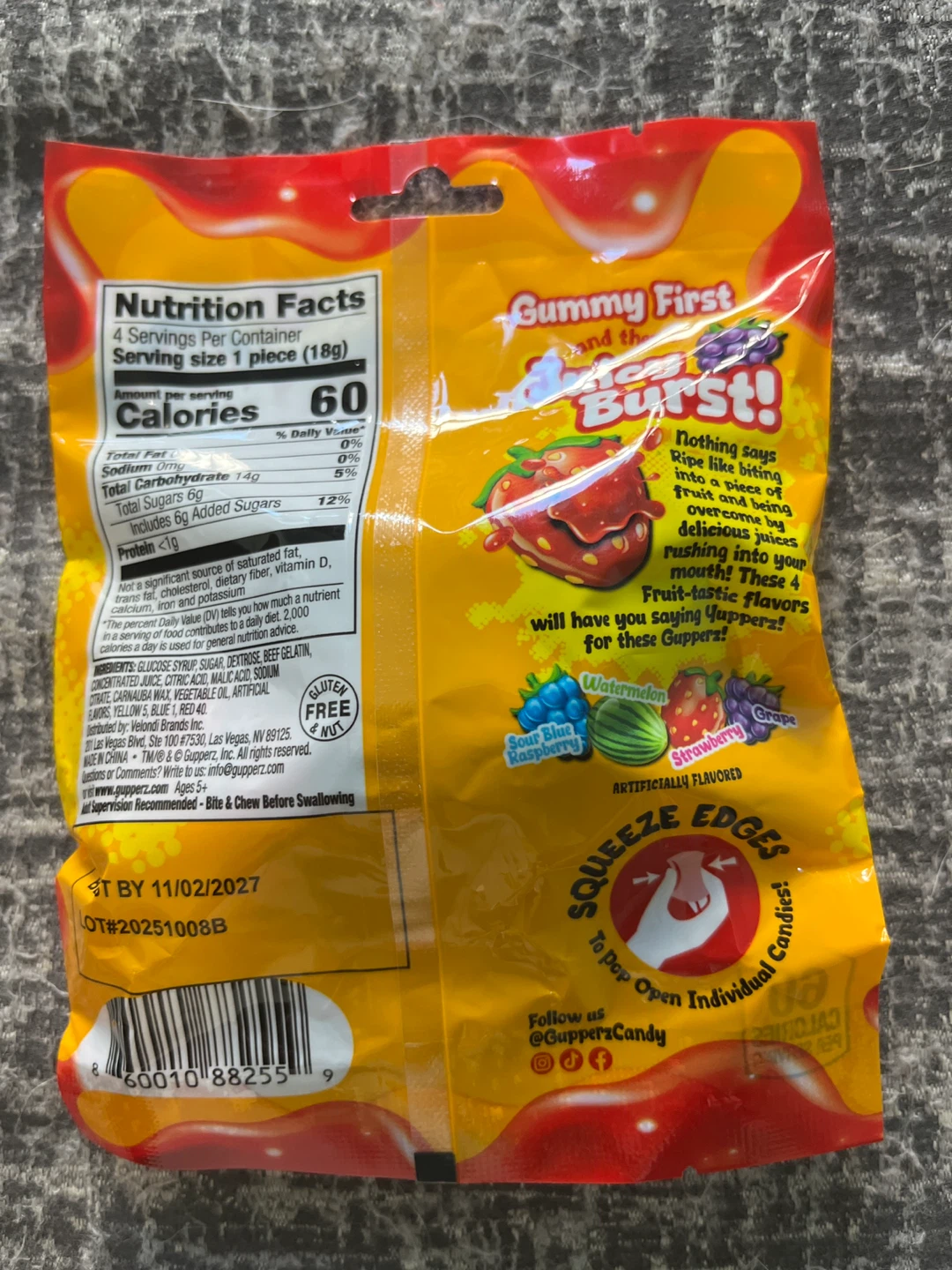 VIRAL CANDY Gupperz Gummy Liquid Filled Popperz - photo 2