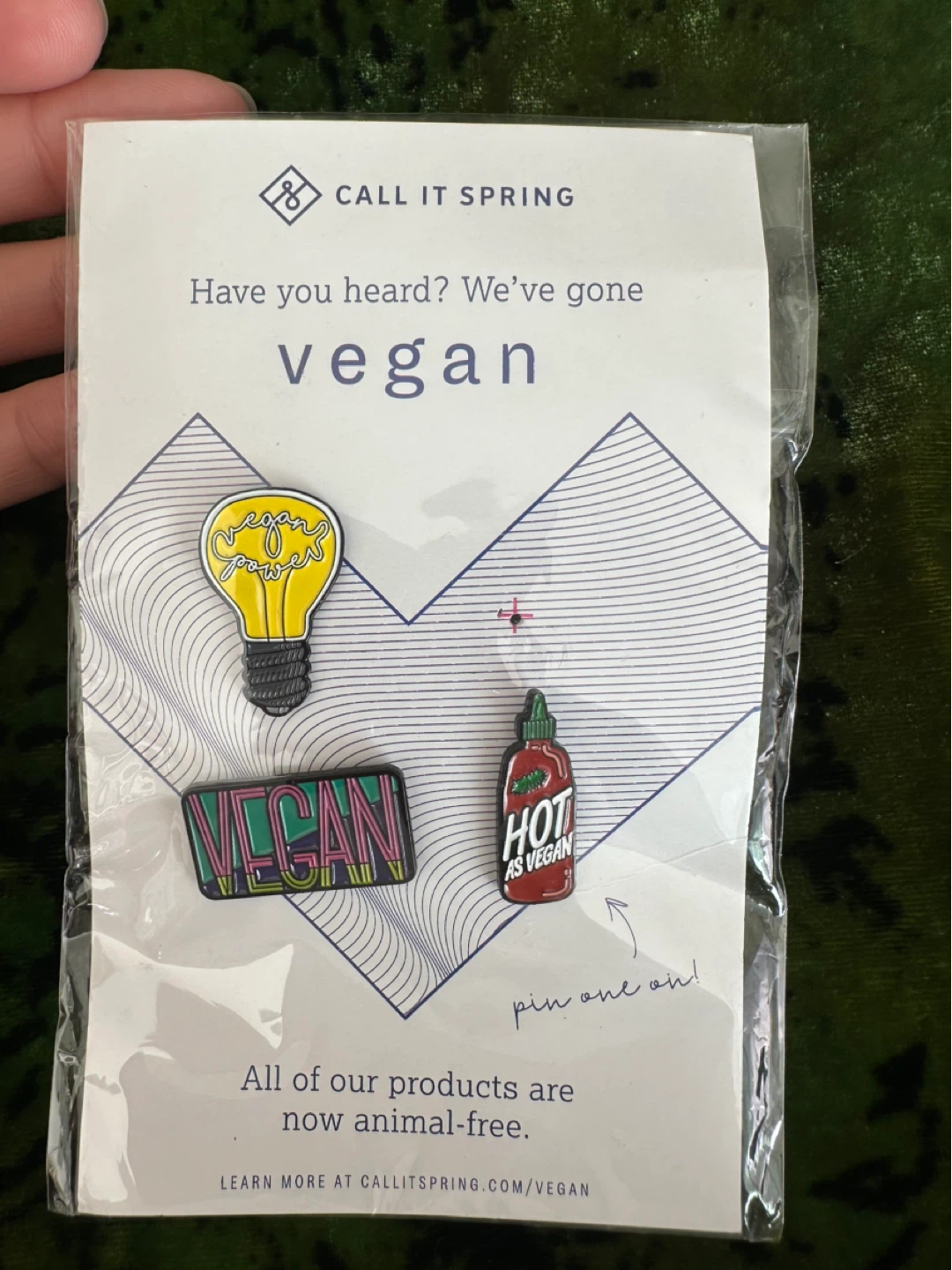 Call It Spring Vegan Enamel Pin Set