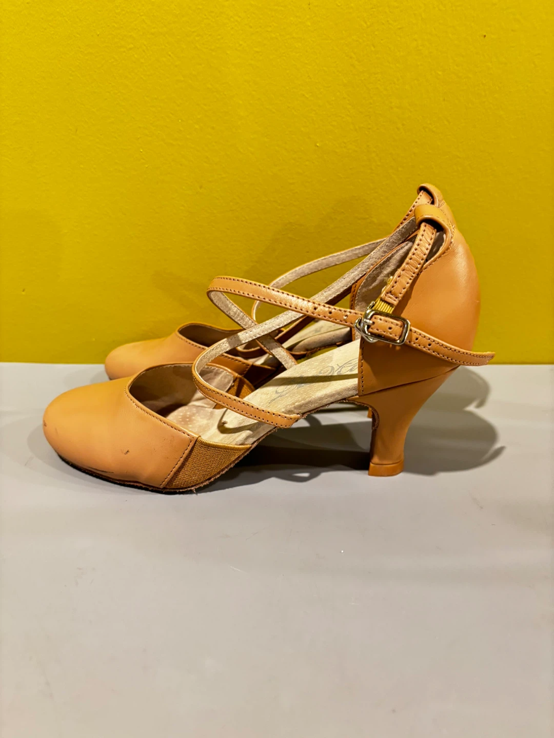 Tan Ballroom Dance Shoes Size 5 - photo 5