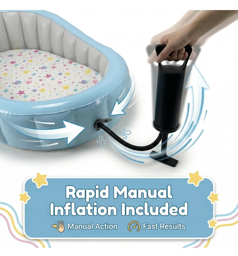 Inflatable Baby Nest with Manual Pump - photo 4