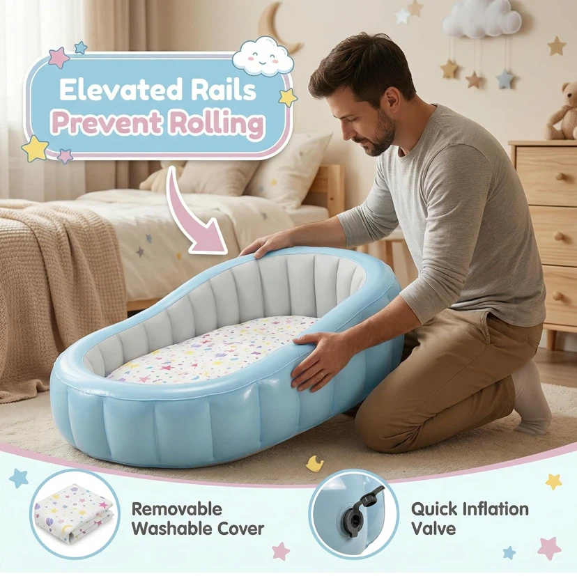 Inflatable Baby Nest with Manual Pump - photo 5