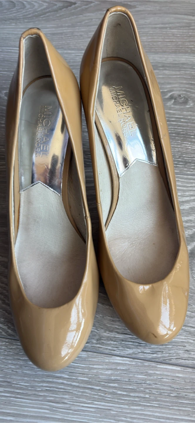 Michael Kors Nude Patent Pumps