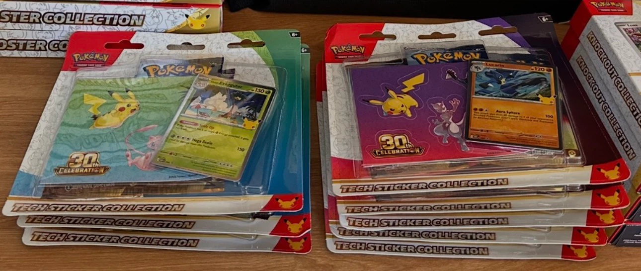 Pokemon 30th Anniversary Tech Sticker Collections