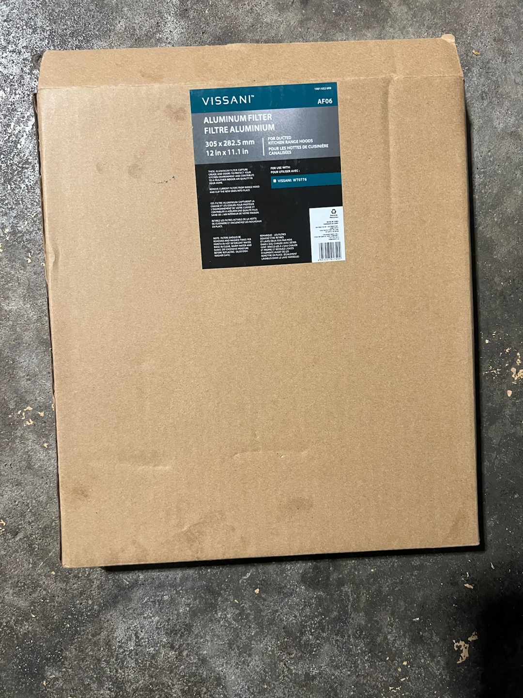 Vissani Aluminum Range Hood Filter AF06