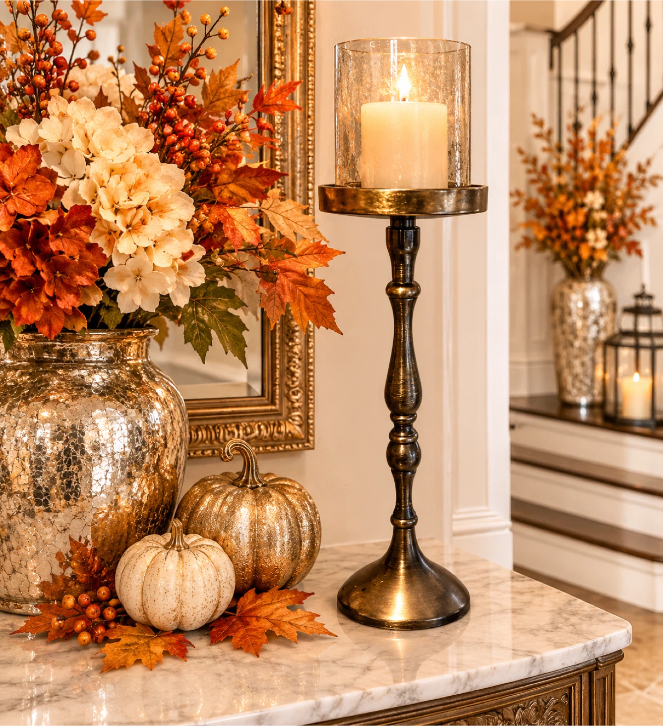 New Homesense Metal Candle Holder