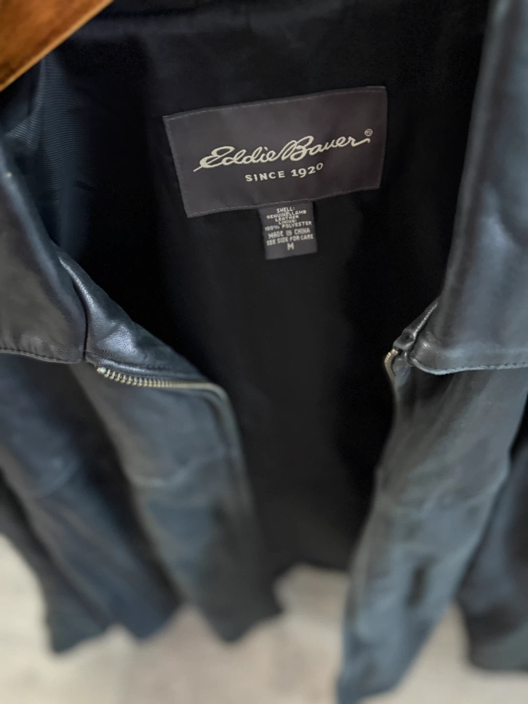 Eddie Bauer Men's Leather Jacket Black - photo 3