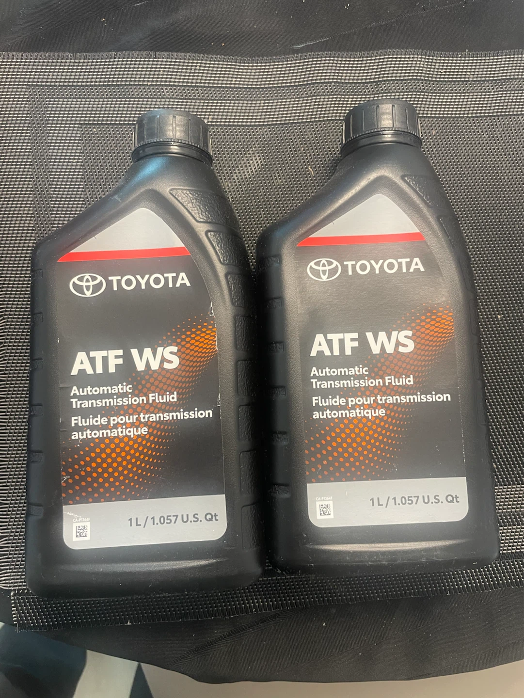 2 Bottles of unopened Toyota ATF WS Automatic Transmission Fluid
