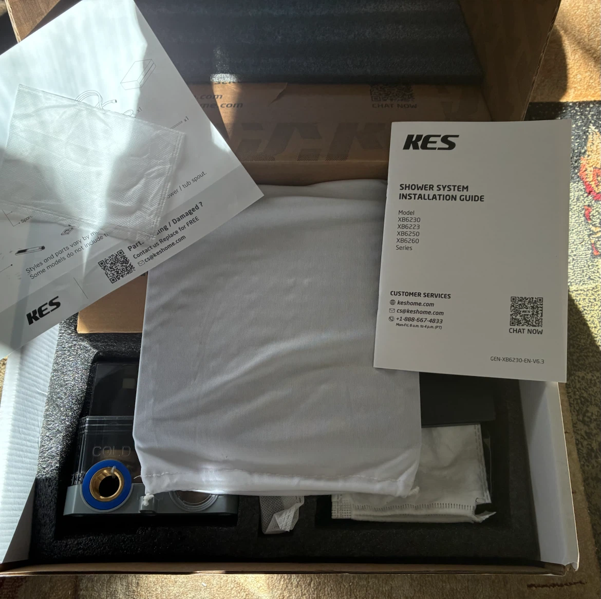 KES Shower System Matte Black - photo 4