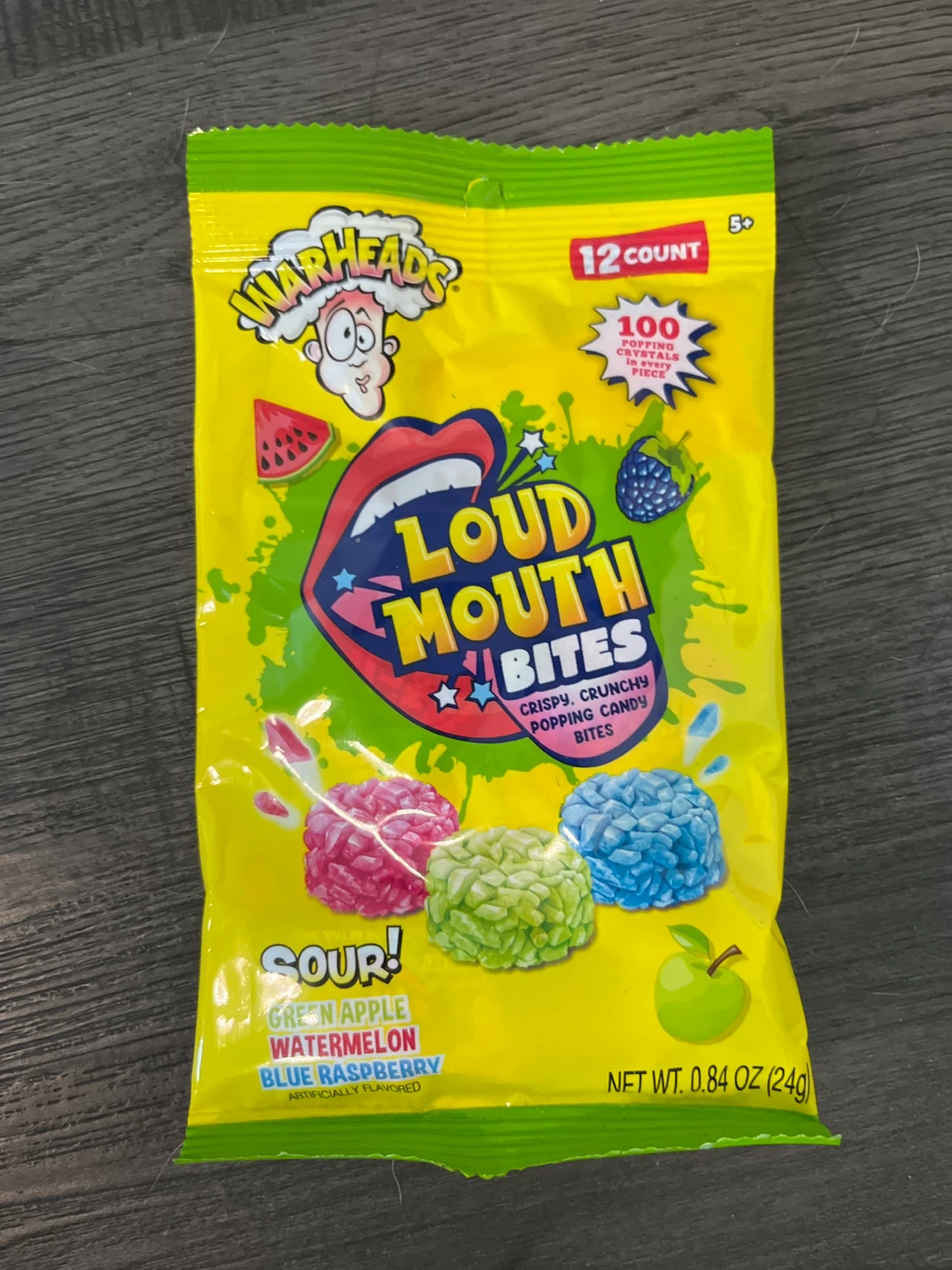 Warheads Loud Mouth Bites 12 Count