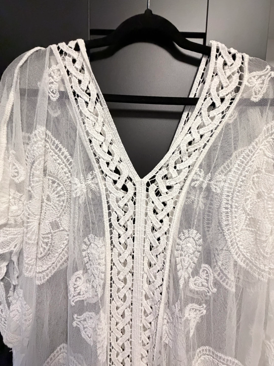 White Lace Beach Cover-Up - photo 4