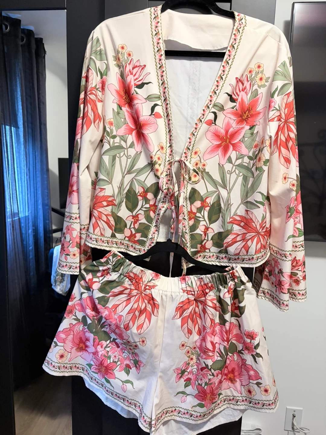 Floral Print Two-Piece Matching Set