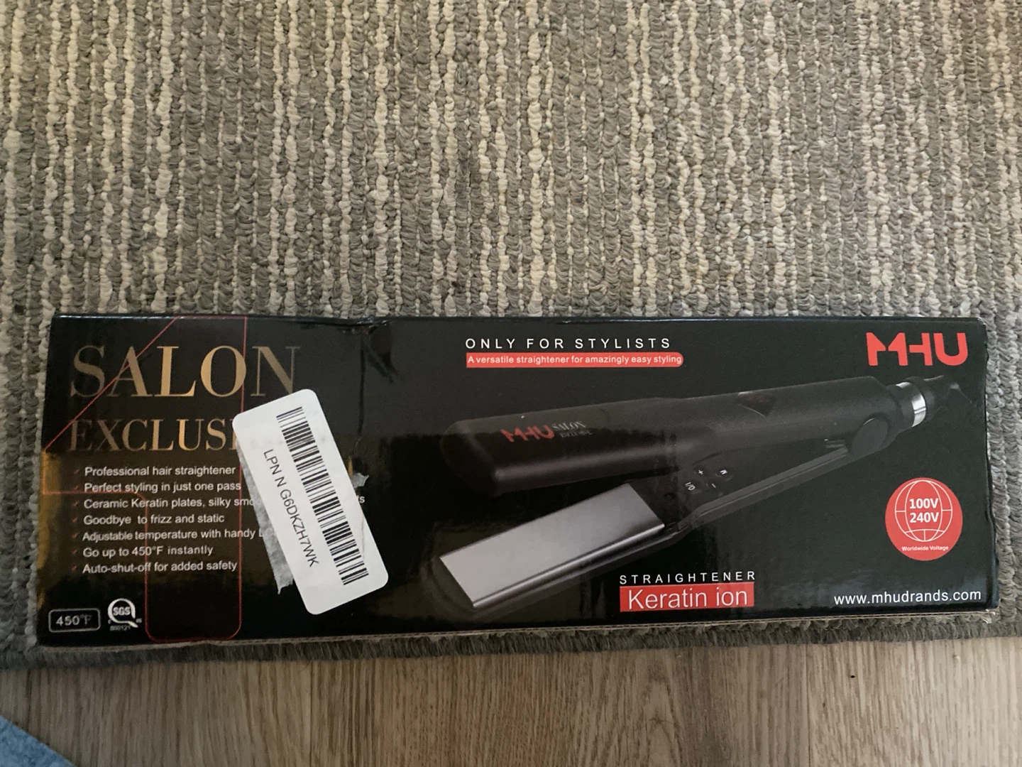 MHU Salon Exclusive Keratin Ion Hair Straightener