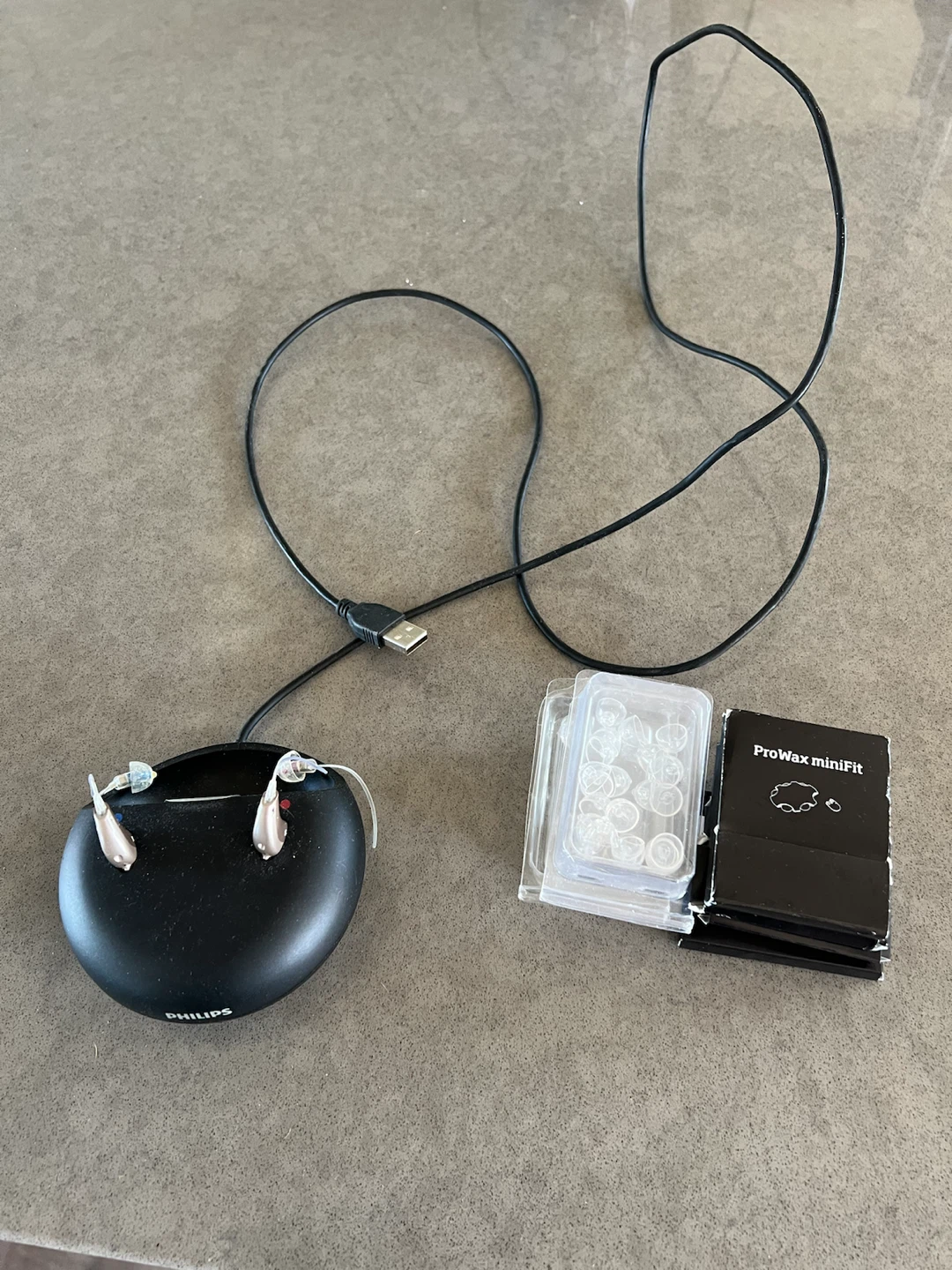 Philips Hearing Aids with Charging Case made in Denmark