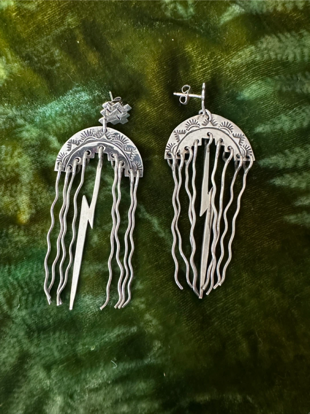 ALV Sterling Silver Statement Earrings