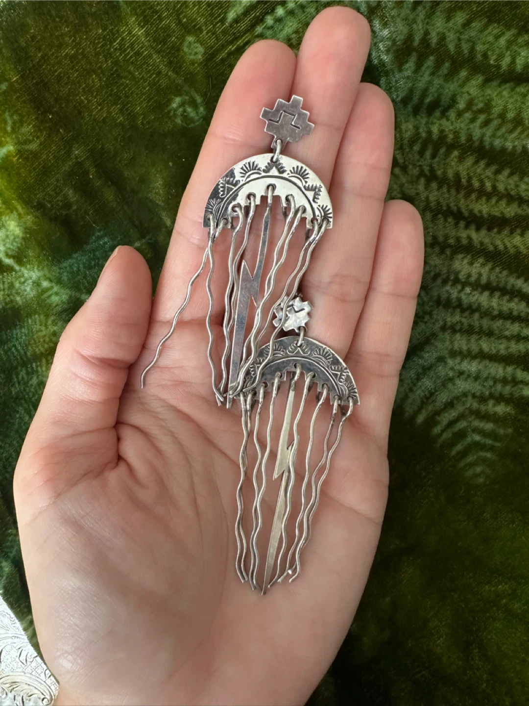 ALV Sterling Silver Statement Earrings - photo 3