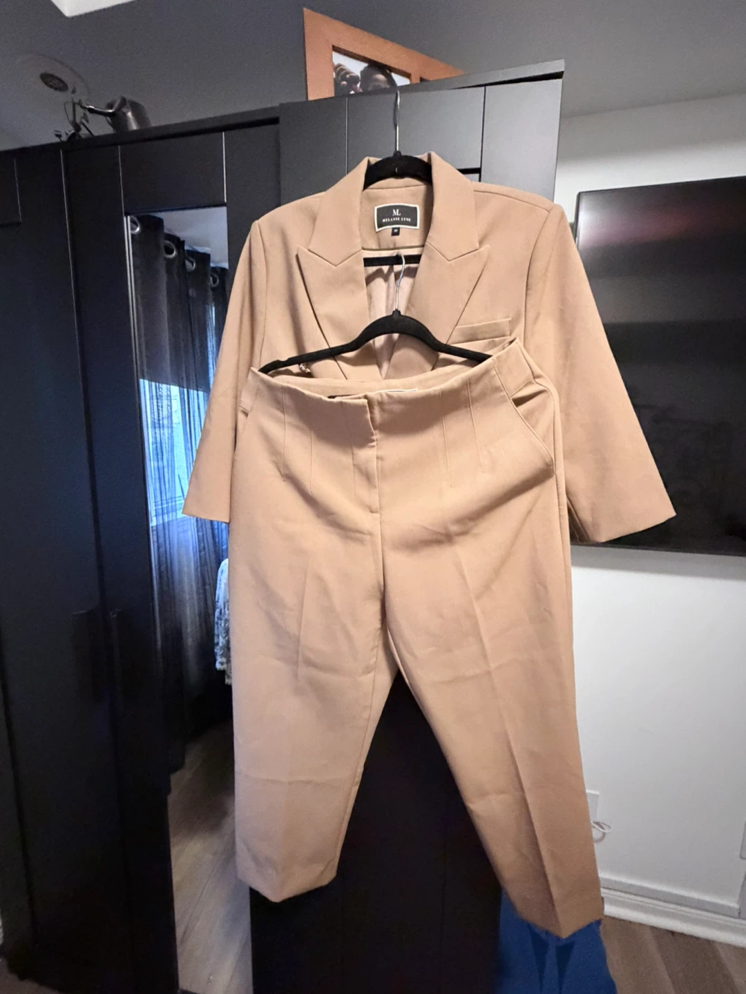Melanie Lyne Tan Blazer and Pant Set - photo 2