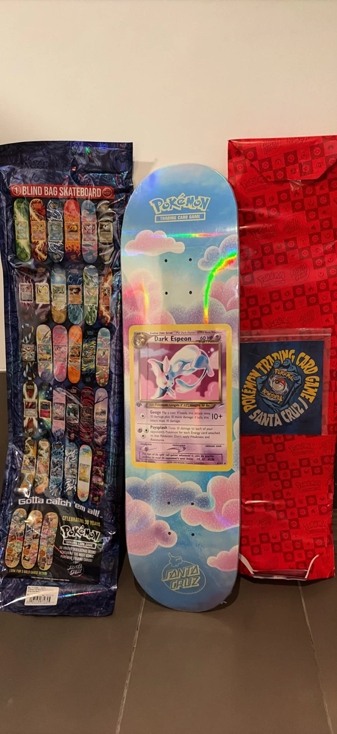 Pokemon Santa Cruz skateboard - Dark Espeon