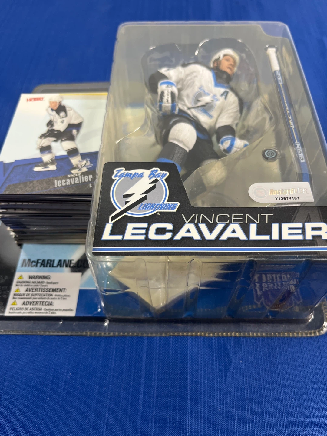 Tampa Bay Lightning Figure & Free Card Lot -