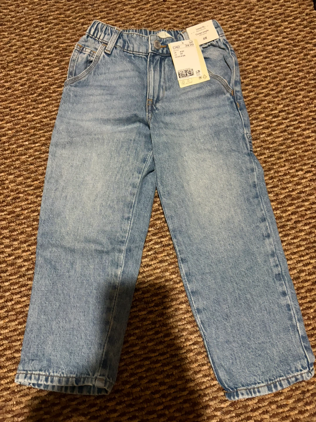 H&M Loose Fit Jeans Size 5T