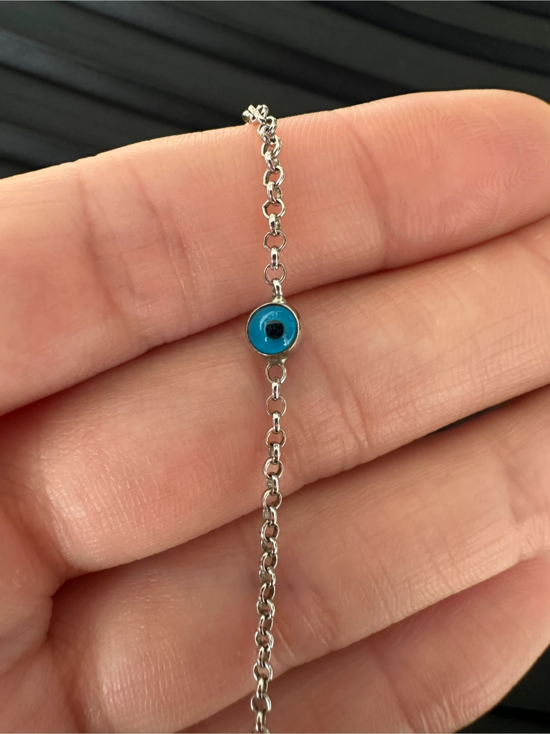 925 Sterling Silver Evil Eye Necklace - photo 2