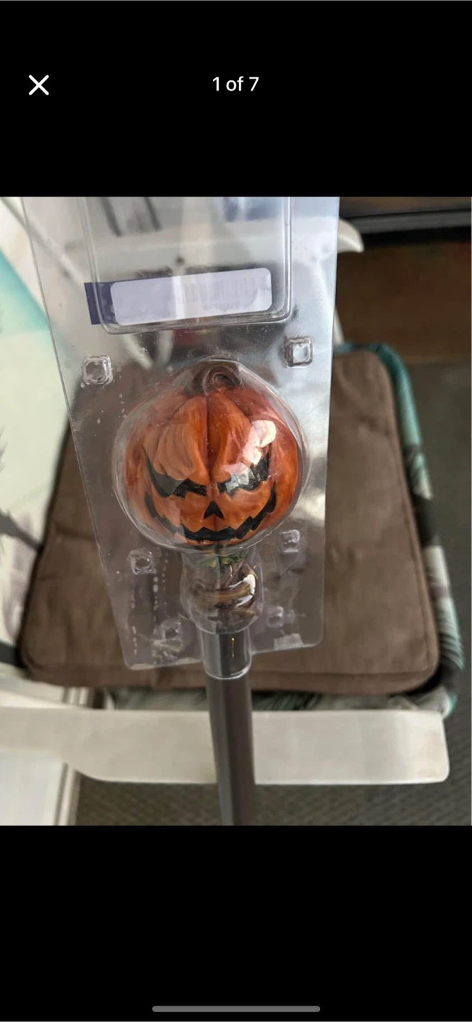 Halloween Jack o lantern steampunk cane