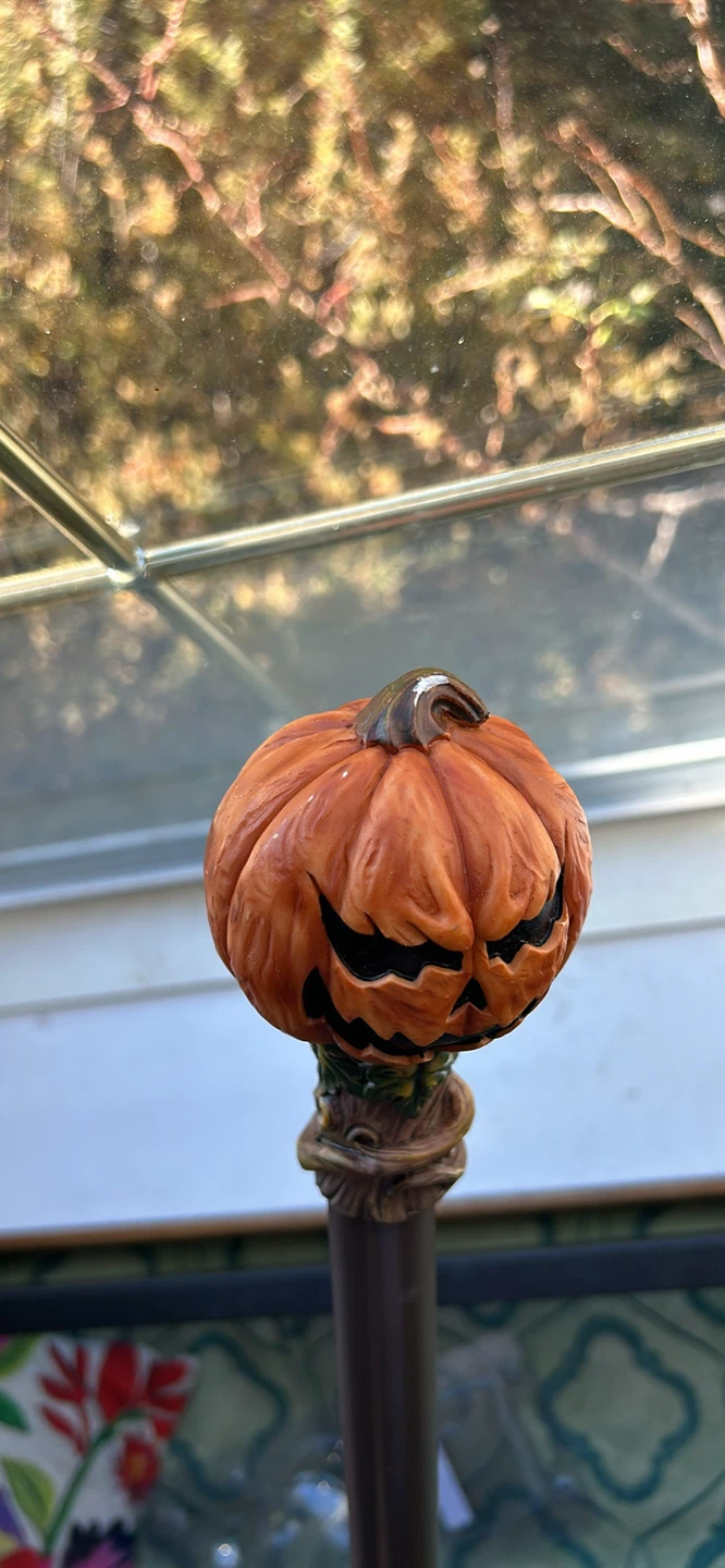 Halloween Jack o lantern steampunk cane - photo 5
