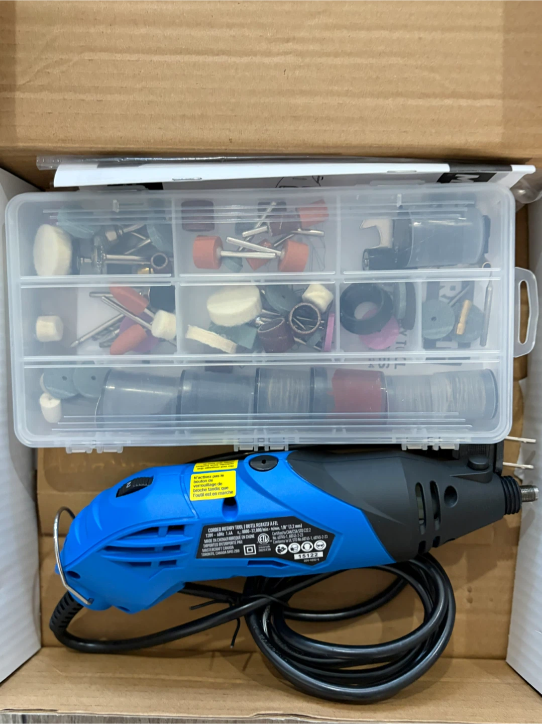 Mastercraft Corded Rotary Tool with 250 Accessories - photo 2