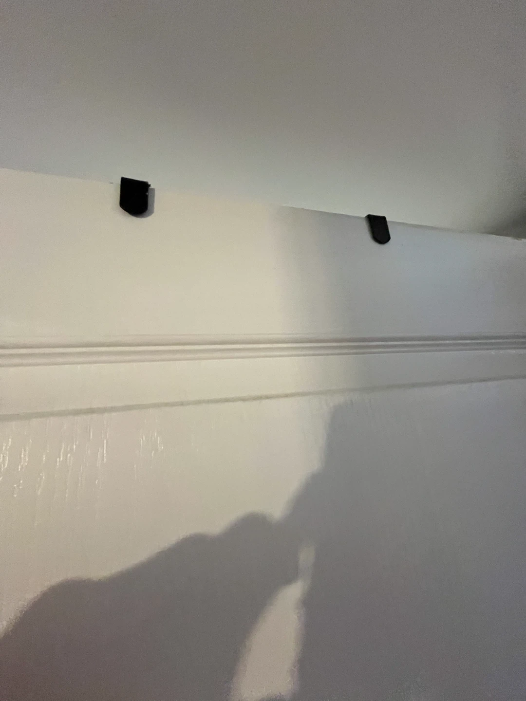Over-the-Door Black Metal Coat Rack - photo 3