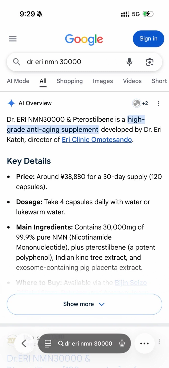 Dr. ERI NMN 30000 Pterostilbene Supplement - photo 3