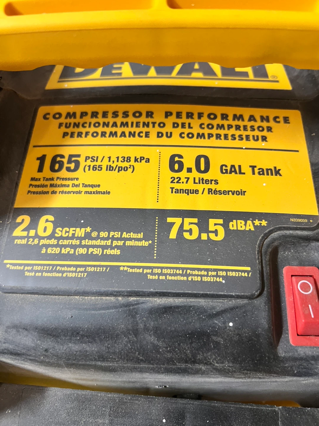 DeWalt 6.0 Gallon Air Compressor and Tool Bundle - photo 2