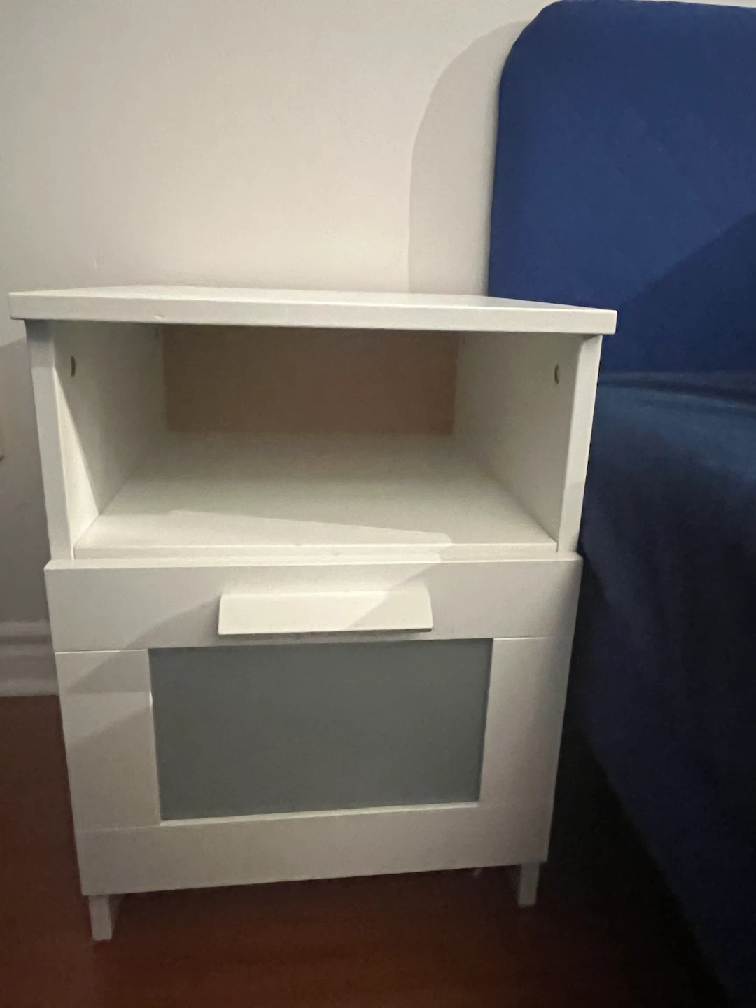 IKEA BRIMNES white bedside table