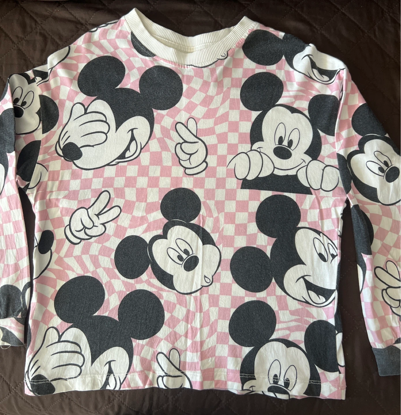 Zara Disney Mickey Mouse Long Sleeve Shirt