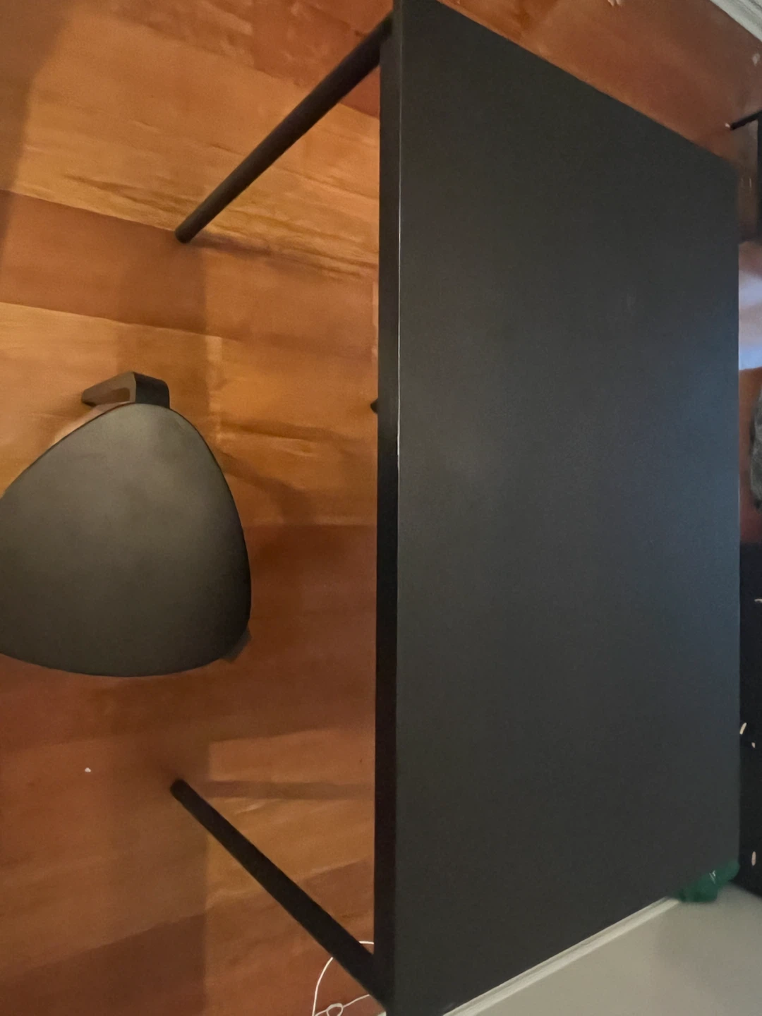 Black IKEA Dining Table and Stool Set - photo 3