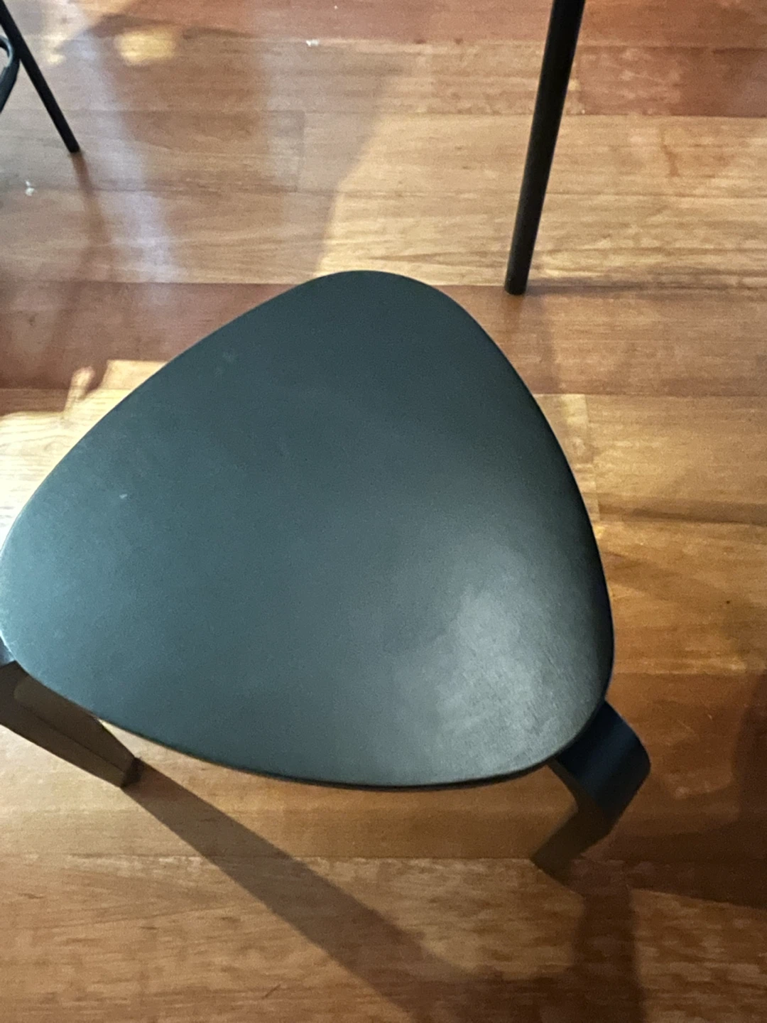Black IKEA Dining Table and Stool Set - photo 5