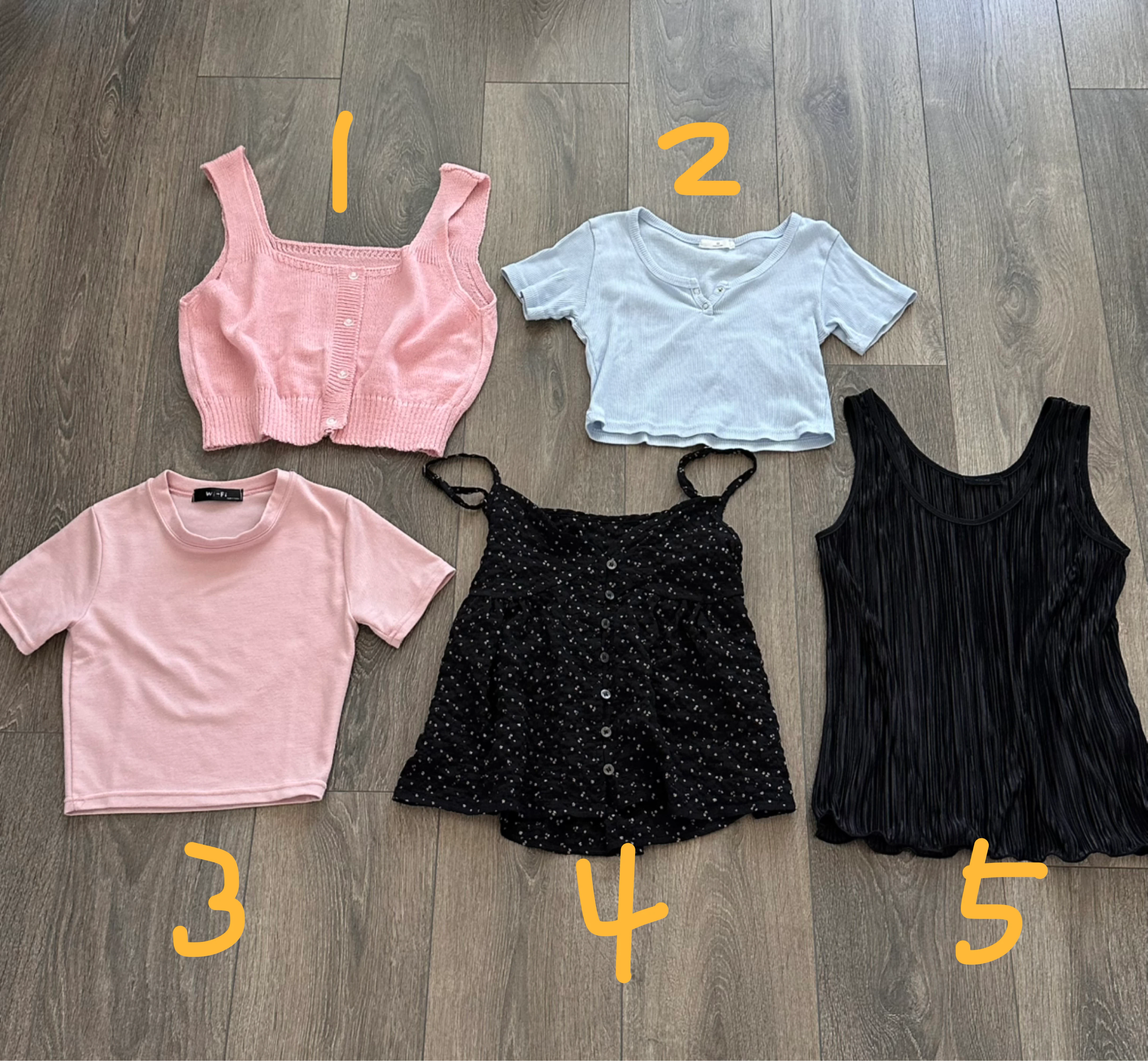 Set of 5 Assorted Women's Tops