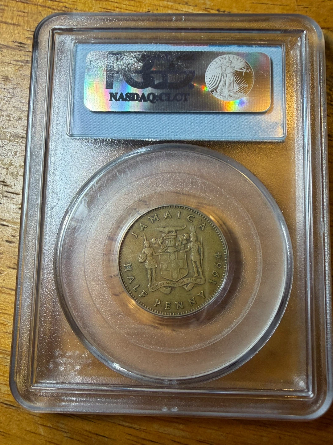 1964 Jamaica 1/2 Penny WTC Ground Zero Recovery Coin - photo 2