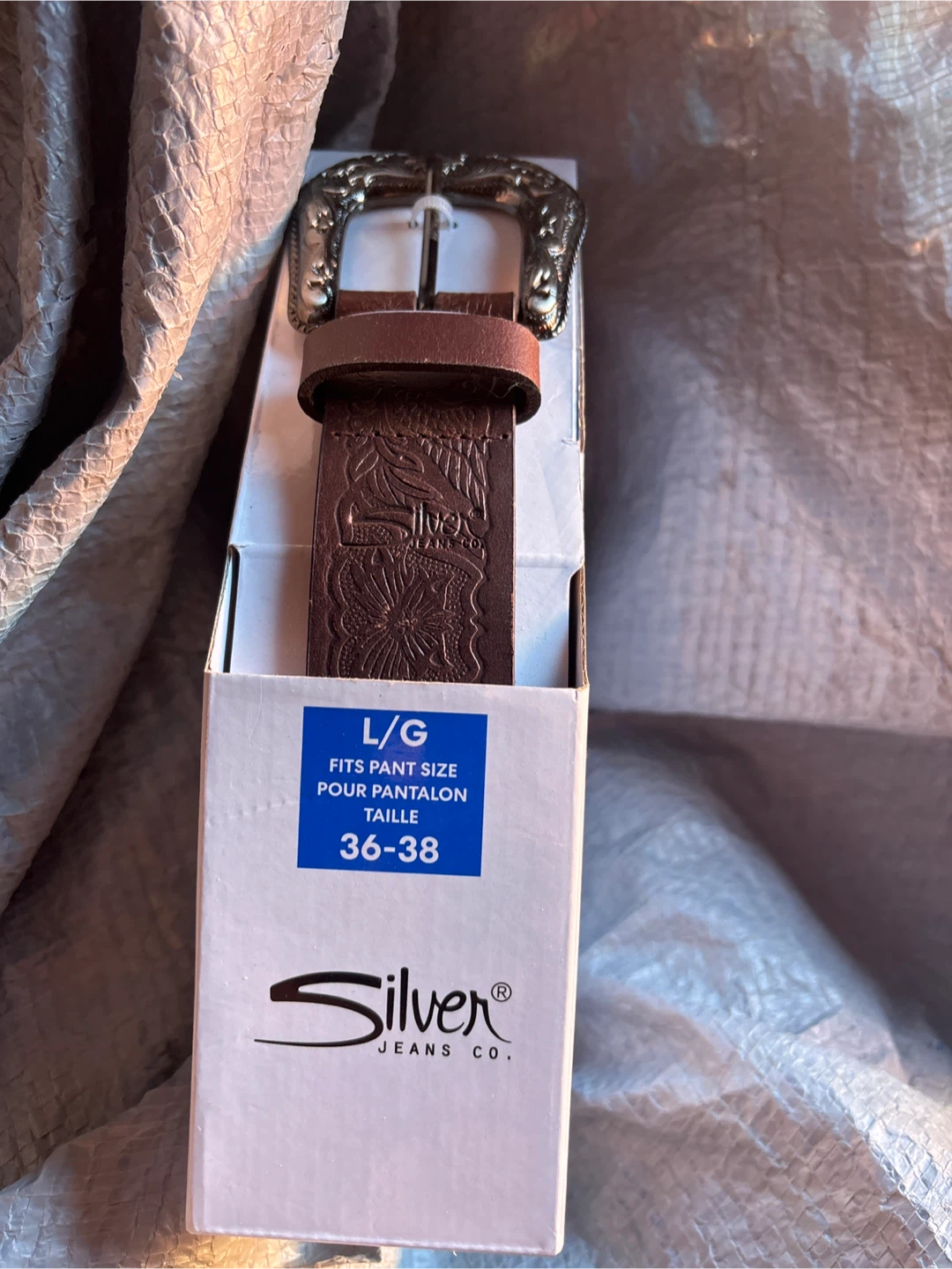 Silver Jeans Co. Men's Leather brown Belt