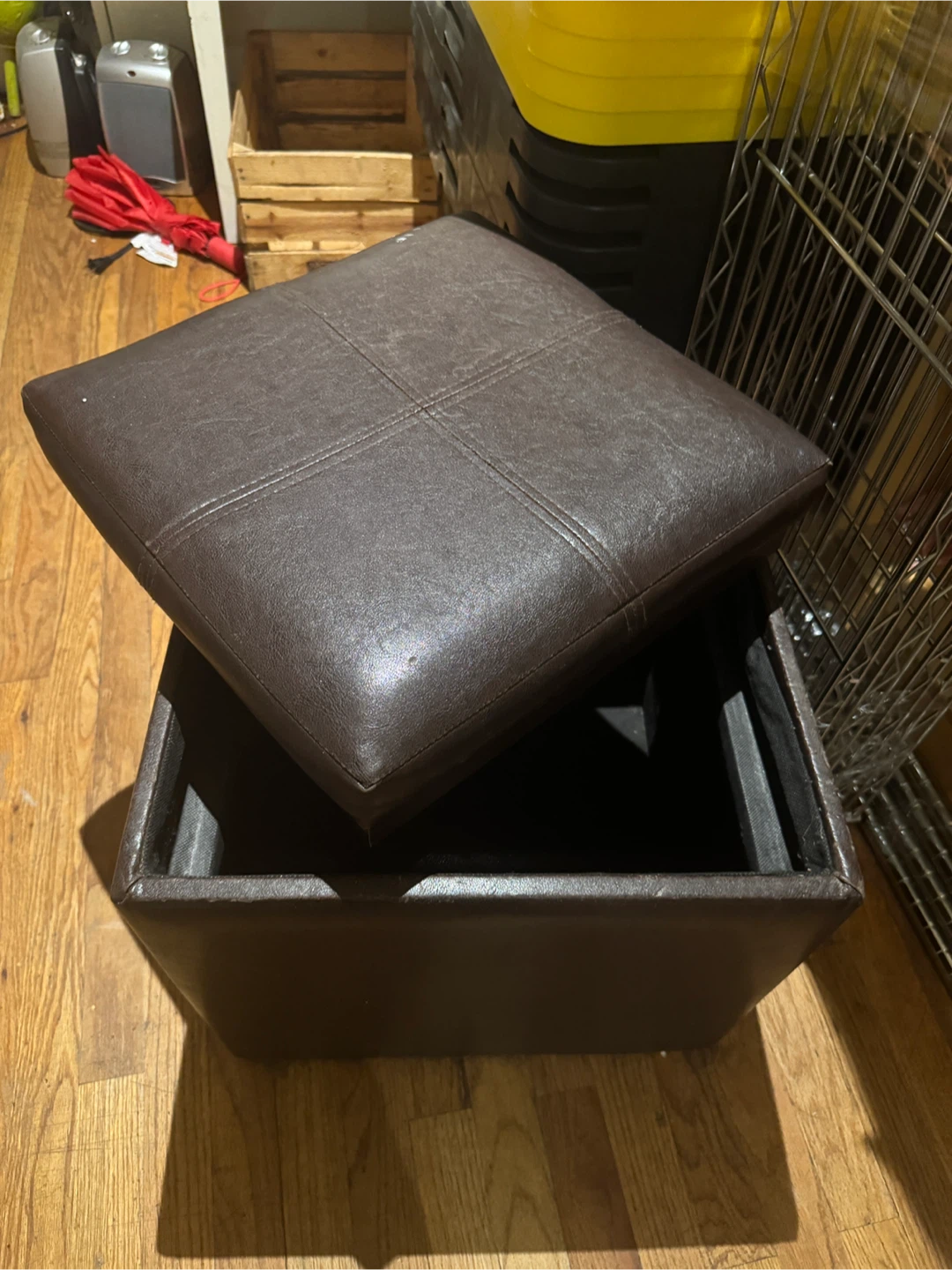 nice ottoman with storage space
