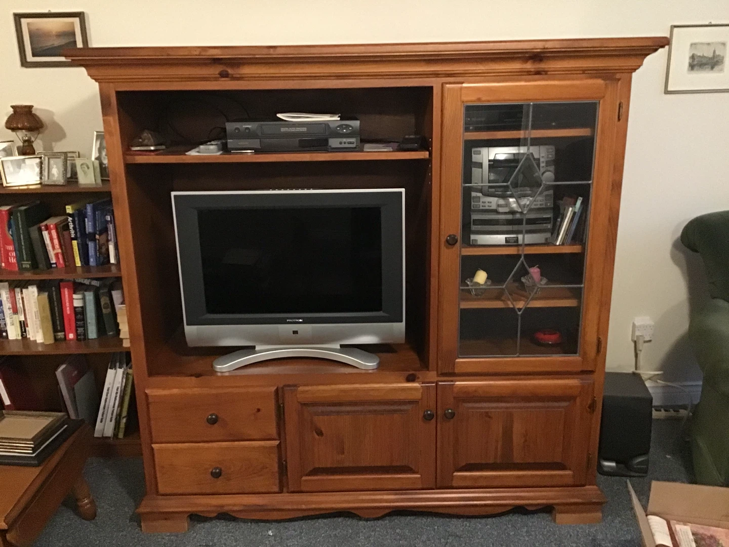 Solid Wood Entertainment Unit