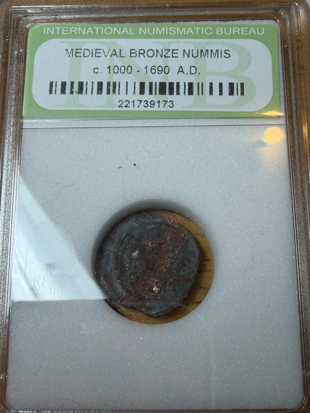Medieval Bronze Nummis Coin