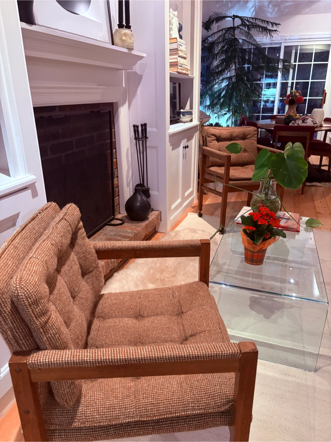 Pair Vintage Danish Mid-Century Teak Lounge Chair - photo 4