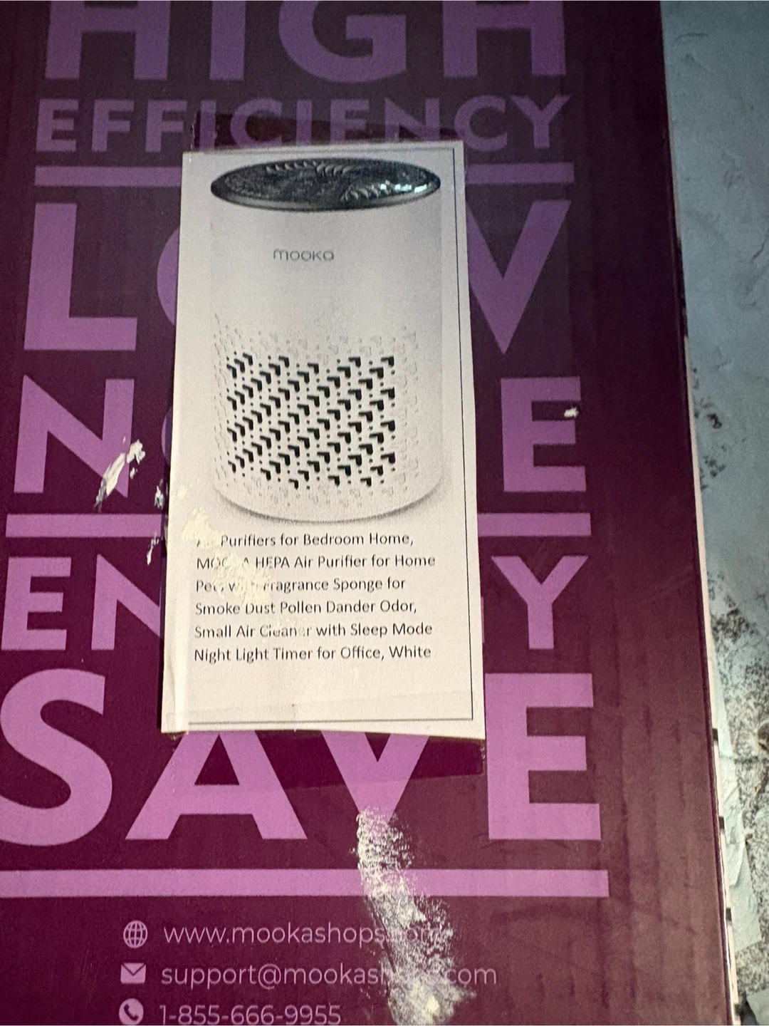 MOOKA HEPA Air Purifier for Home - photo 3