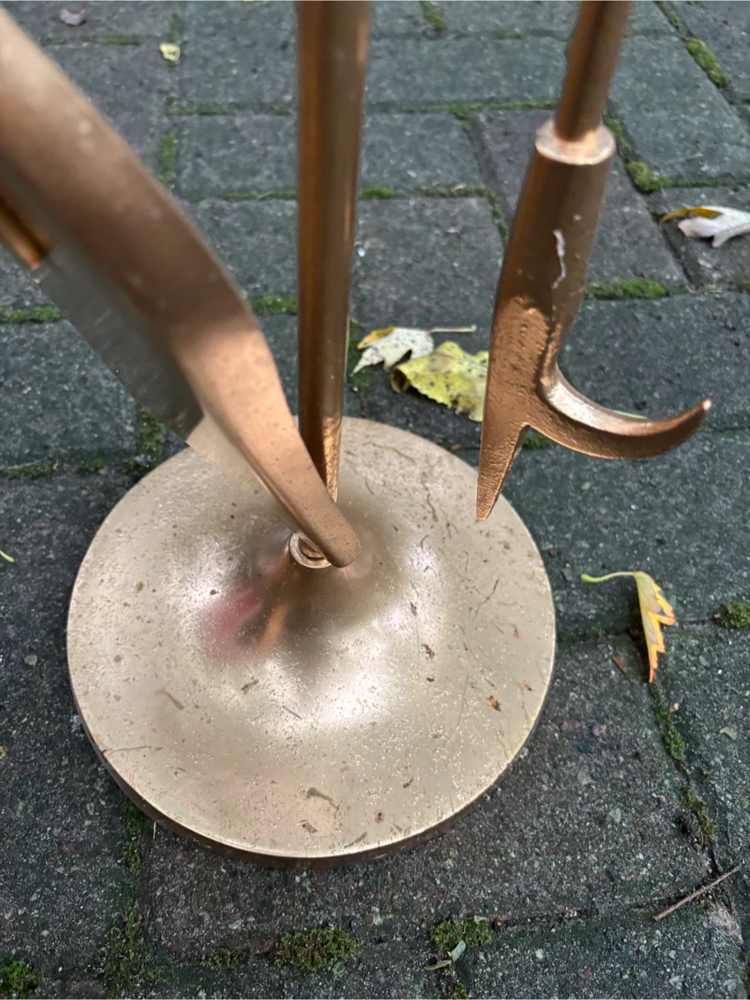 Brass Fireplace Tool Set - photo 3
