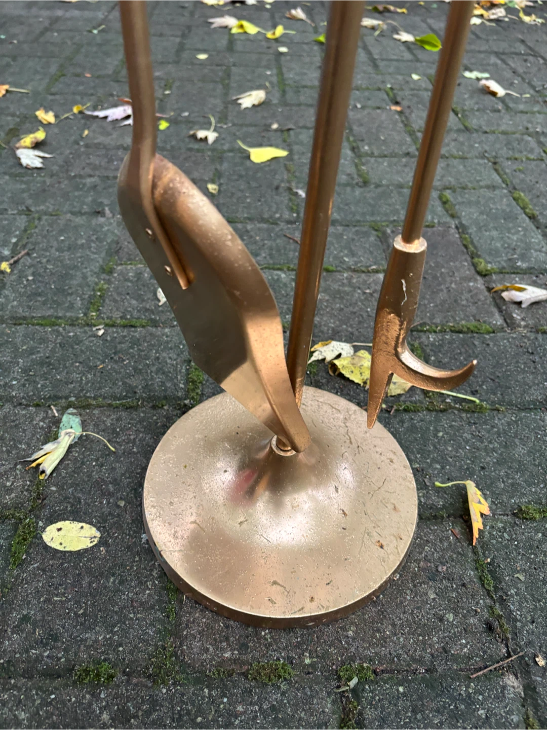 Brass Fireplace Tool Set - photo 4