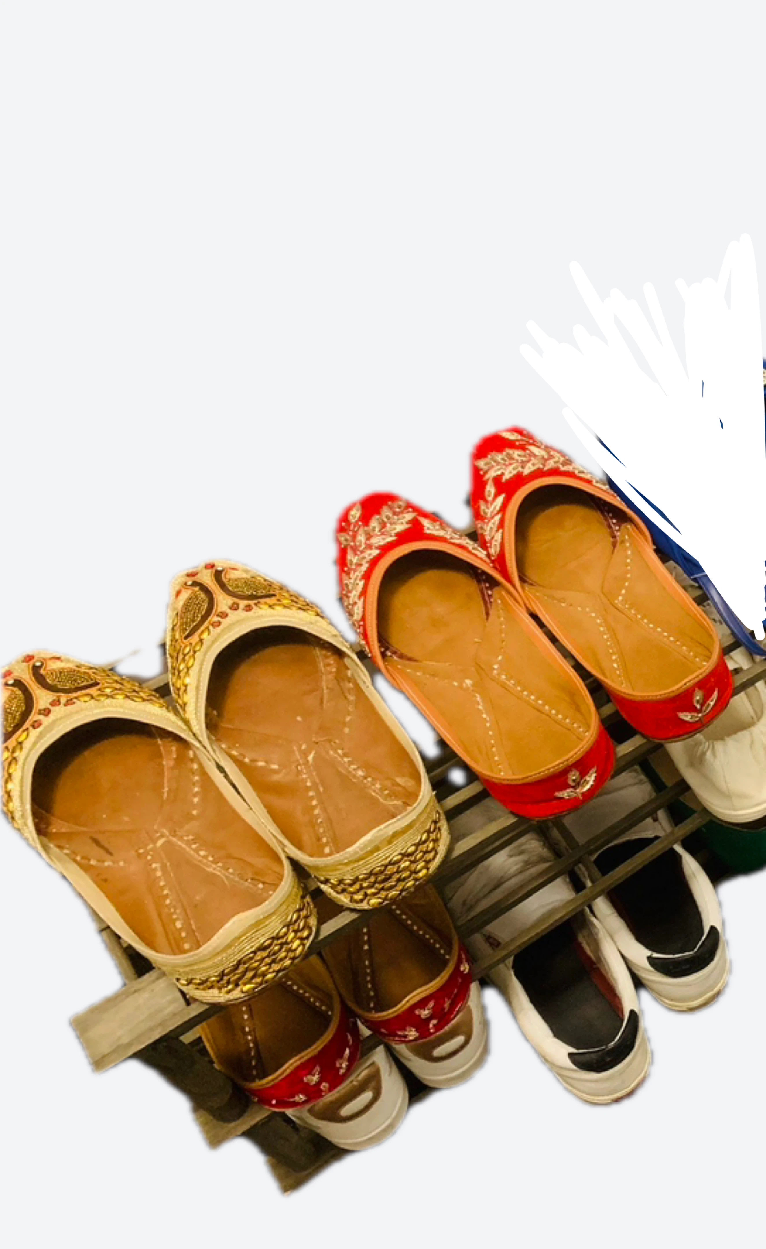 Two pairs of traditional juttis