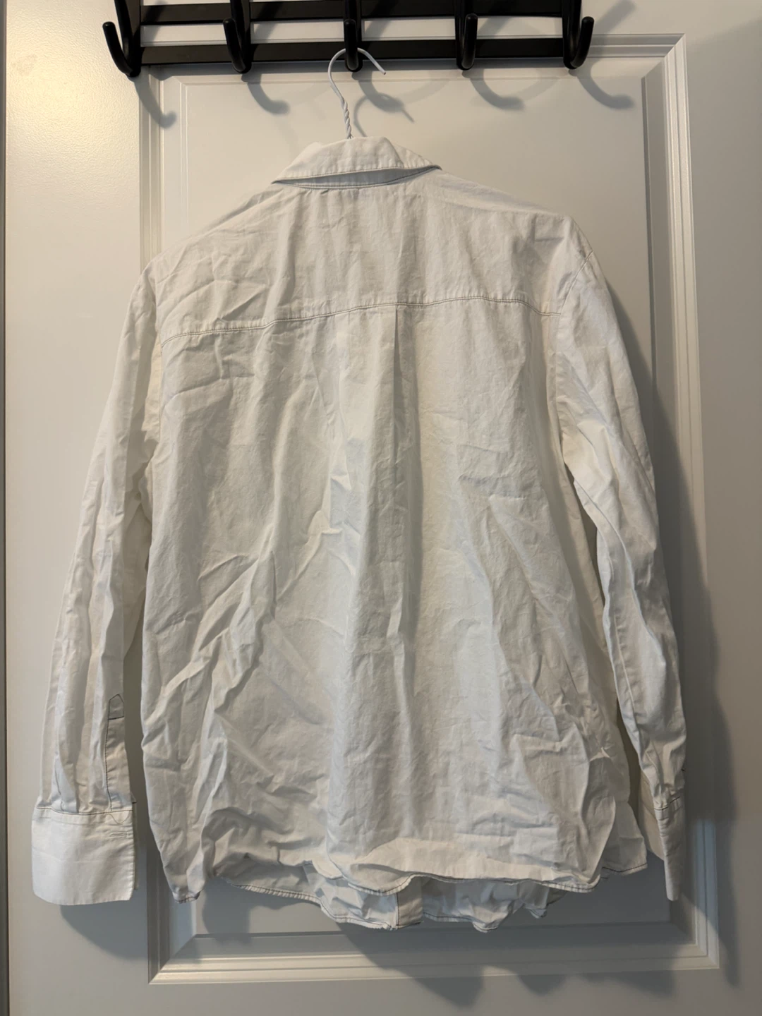 ZARA white long-sleeve button-up shirt - photo 2