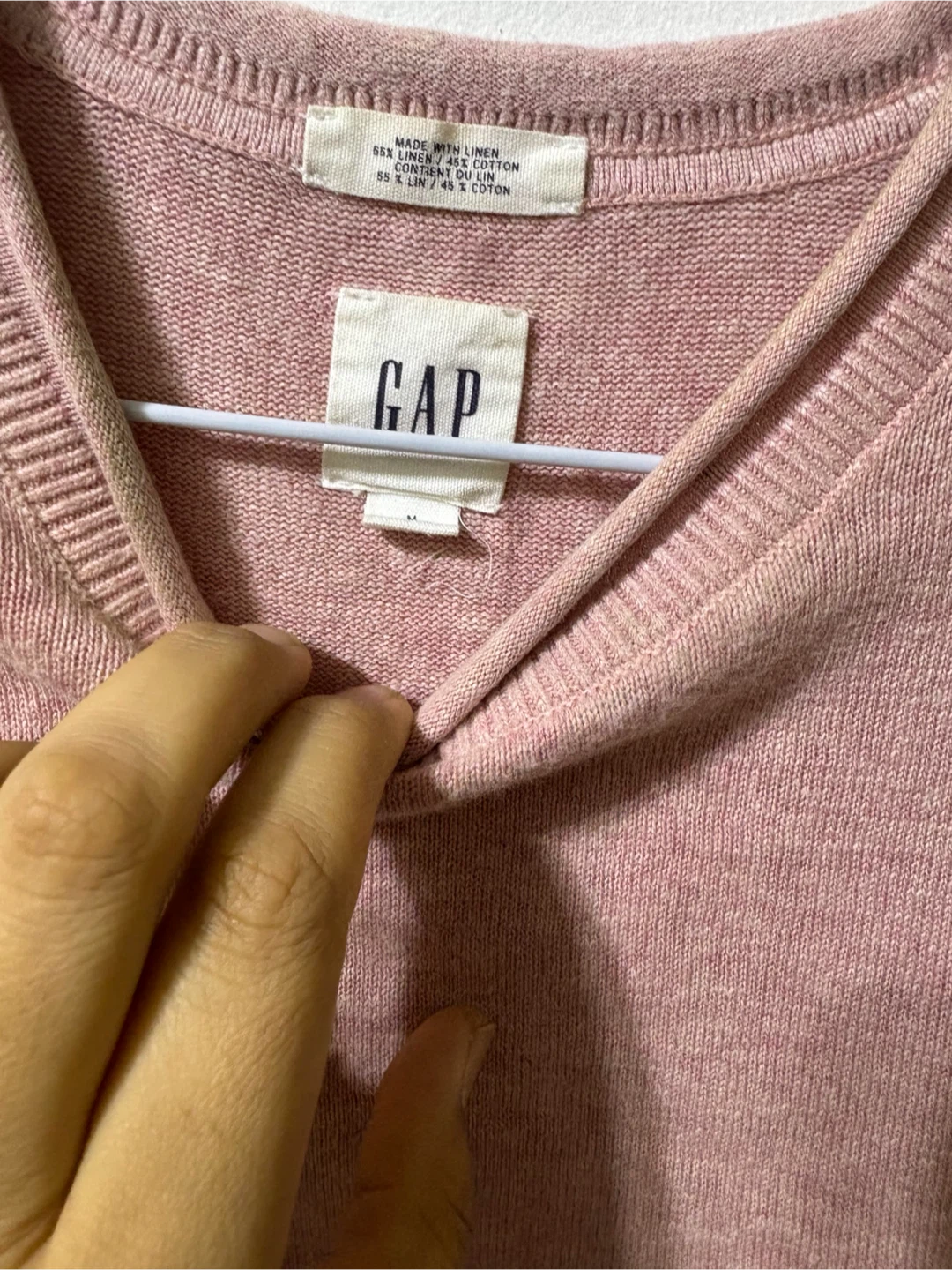 Gap Pink Linen Blend Sweater - photo 2