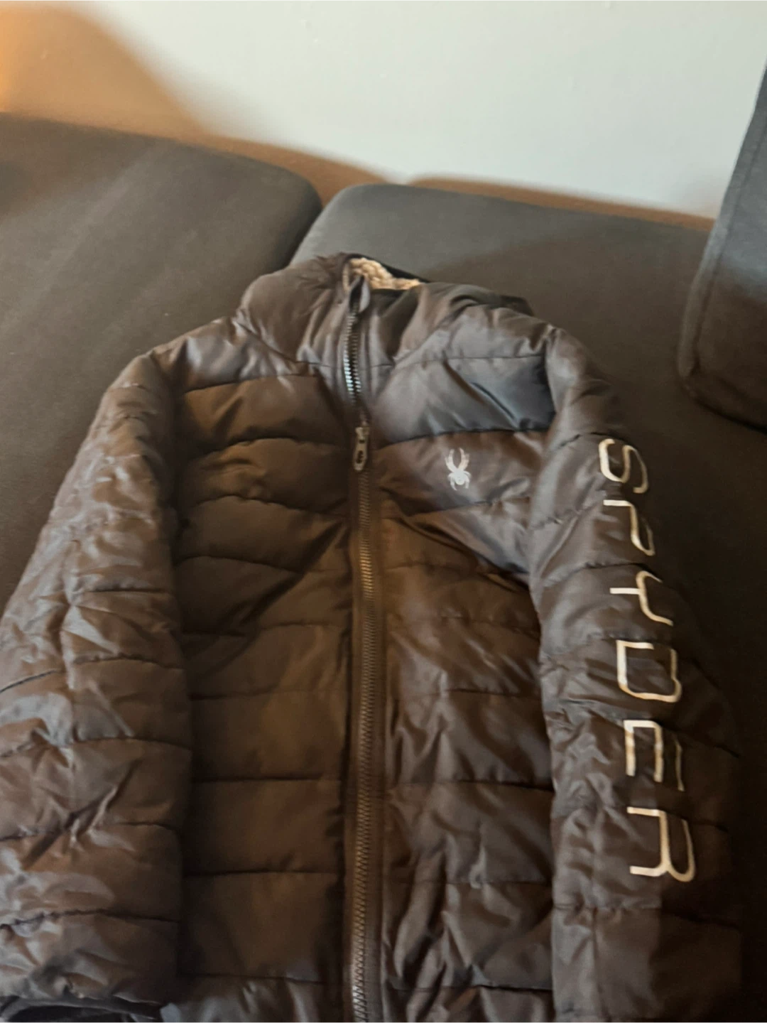Spyder kids quilted puffer jacket