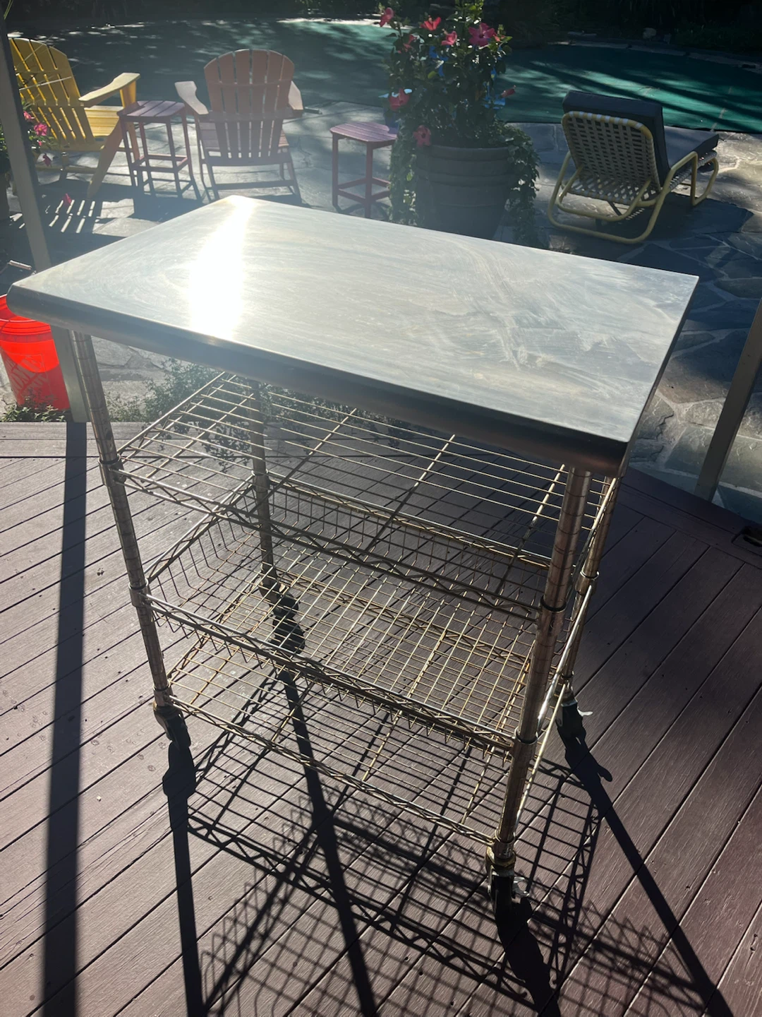 Stainless Steel Kitchen Utility Cart - photo 2